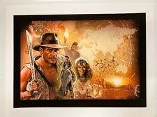 Jason Palmer SIGNED Indiana Jones Art Print ~ Temple of Doom w/ Harrison Ford picture