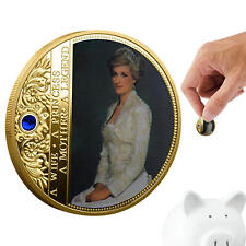 British Diana Princess Rose Diamond Last Rose Commemorative Coin Collectible picture