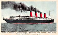 Cunard White Star Line RMS Lusitania Ship Cruise Fridge or Tool Box Magnet 2x3 picture