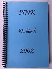 Pink Itinerary Original Worldwide Tour Europe Japan Australia NZ November 2002 picture