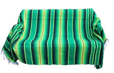 Green Sarape Serape Mexican Blanket Saltillo Southwestern 5' x 7' Yoga Throw picture
