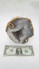 Limestone Standup With Calcite Geode(Height 6