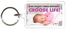 God Doesn't Make Mistakes Pro-Life Key chain picture