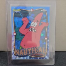 2025 Topps Chrome SpongeBob Sapphire Nautical Nonsense Patrick  /25 picture