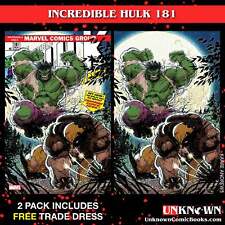 [2 PACK] INCREDIBLE HULK #181 FACSIMILE EDITION [NEW PRINTING] UNKNOWN COMICS KA picture