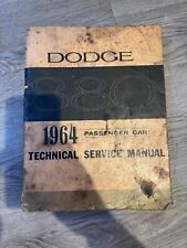 1964 Dodge 880 Passenger Car Technical Service Manual Factory Original picture