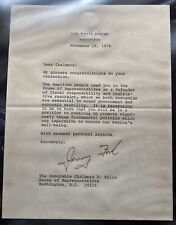 Gerald Ford Signed White House Letter (Authentic) 1976 President Autograph Jerry picture