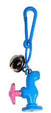 Vintage 1980s Plastic Charm Blue Faucet for 80s Charms Necklace Clip On Retro picture