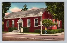 Quakertown PA-Pennsylvania, U.S. Post Office Building, Antique Vintage Postcard picture