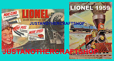 Lionel Model Trains Railways 1950 & 1959  A3 Size Poster Dispaly Sign Leaflet picture