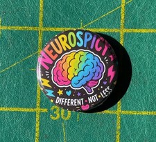 Neurospicy Brain Different Not Less 25mm Magnet picture