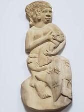Breastfeeding Feeding Mom and Baby Home Decor in Natural Yemeni Wood picture