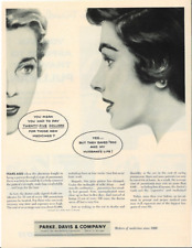 1956 PARKE DAVIS Pneumonia Medicine Antibiotic Flu Vintage Print Ad Advertising picture