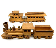 Vintage American Keystone Wooden Train Set 1983 55
