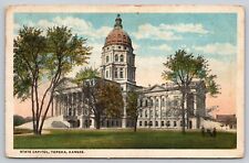 Postcard KS Topeka State Capitol WB A16 picture
