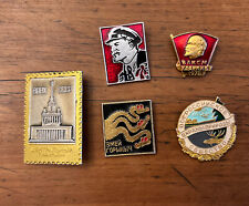 Vintage Soviet Union Pins - Russia Lenin Kremlin picture