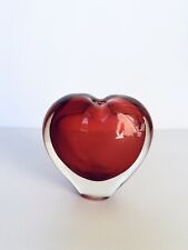 Vintage 1990's dynasty gallery heirloom collectibles Red Heart Shaped Small Vase picture