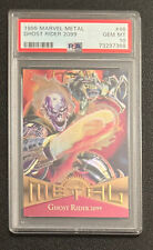 1995 Fleer Marvel Metal GHOST RIDER 2099 PSA 10 Card #46 GEM MT Graded picture
