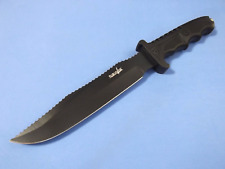 SURVIVOR HK-718 Bowie Black Sawback fixed blade knife 13
