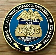 ATF - Alcohol Tobacco Firearms & Explosives ThirdGEN gold F PM challenge coin picture