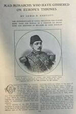 1908 Crazy Monarchs on European Thrones Murad V Czar Paul King George III picture
