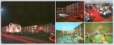 1970s OCEAN CITY MD FRENCH QUARTER MOTEL APARTMENTS 22nd ST PANORAMIC POSTCARD picture
