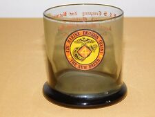 VINTAGE USMC 1977 4th MARINE DIVISION (REIN) H & S CO 2nd BATTALION BALL GLASS picture