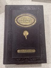 Masonry Defined Albert Mackey ER Johnston 1930 1939 Revised Enlarged Vtg Book picture