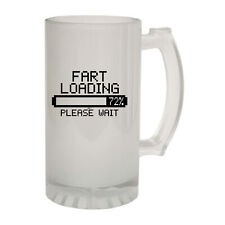 Fart Loading Novelty Funny Gift Frosted Glass Beer Stein Steins - Gift Boxed picture