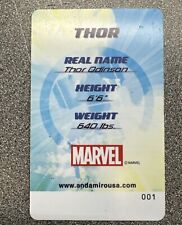 Marvel avengers Arcade Coin Pusher Trading Card THOR #001 NEW  USA picture