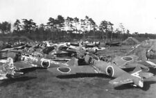 WWII B&W Photo Japanese Aircraft Wrecks Nakajima Ki-84  World War Two WW2 / 6110 picture