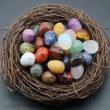 20PCS Lots Mix Natural Stone Gemstone Crystal Sphere Healing Massager Egg picture