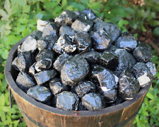 Black Tourmaline Rough Natural Stones CLEARANCE Wholesale lots - Raw Tourmaline picture
