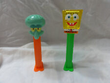 PEZ lot 2 Spongebob Squarepants Crystal Head & Squidward Tentacles  picture