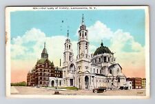Lackawanna NY-New York, Our Lady Victory, Exterior, Vintage Postcard picture
