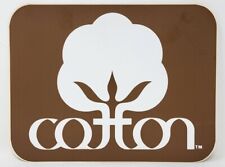 Vintage COTTON INCORPORATED US COTTON GROWERS Sticker Decal 8in picture