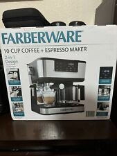 Farberware Dual Brew, 10 Cup Coffee + Espresso, Black and Stainless Finish picture