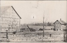 Fred B Mason Memorial Park School Handicaps Hart Michigan MI RPPC 1936 Postcard picture