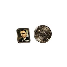 Tiny Vintage Lyndon B Johnson Political Campaign Pin Portrait picture