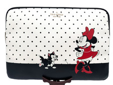 Disney Kate Spade Minnie Mouse & Figaro The Cat Polka Dot Laptop Computer Case picture