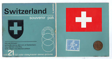 Vintage Sawyer's Switzerland Souvenir Pak w/Stamp & Coin picture