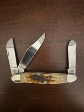 Case STOCKMAN Amber Bone Knife picture