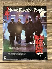 Vintage 1991 Marky Mark And The Funky Bunch Music For The People Print Ad 11” picture