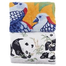 HERMES Set of 2 beach towels Other miscellaneous goods bird panda blanket ... picture