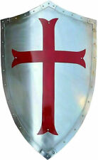 Real Medieval shield Fully Functional Red Cross Warrior Templar Shield Best picture