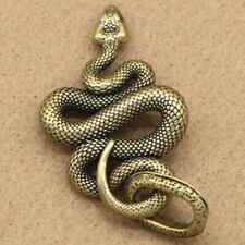 Brass metal snake shape keychain handmade key marking tool Cobra outdoor pendant picture