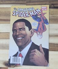 The Amazing Spider-Man #583, 2nd Print Variant Obama Cover, Jan 2009, HIGH GRADE picture