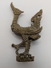 Hamsa Phoenix Charming Bird Longevity Lucky Attraction Thai Amulet Brass Statue picture