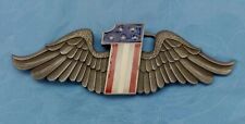 Rare Harley Davidson AMC 1970-1980' Style Winged # 1 Extra Large Belt Buckle New picture