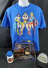 DC Comics Batman And Justice League Memorabilia Lot blue t-shirt mug picture